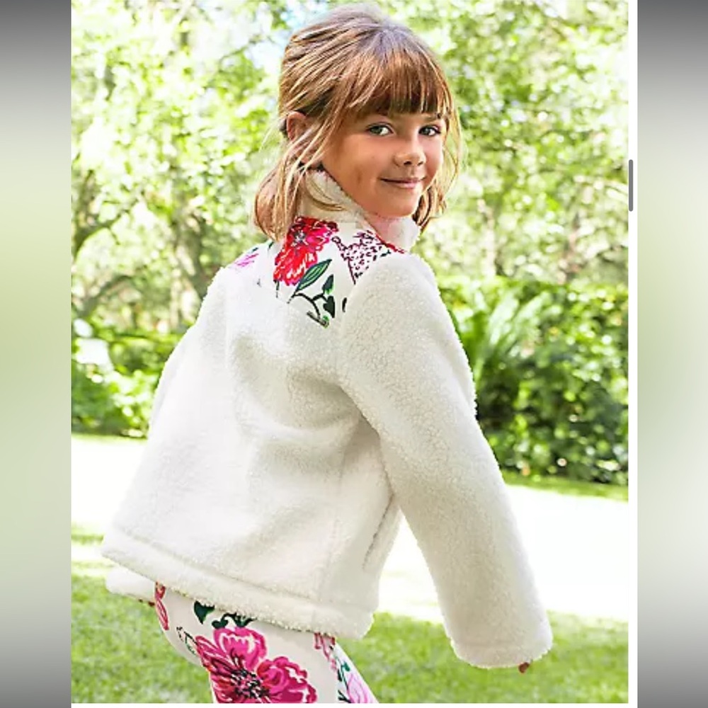 Girl’s Lilly Pulitzer Sherpa Pullover & Matching Leggings